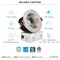 Luxrite 4 Inch LED Recessed Downlight 5 CCT Selectable 2700K-5000K 15W 1100LM Dimmable Brushed Nickel LR24950 LR24962-1PK - alternate 7